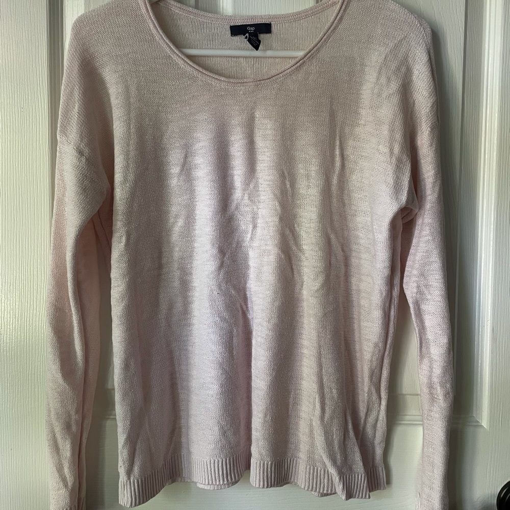 Gap Long-Sleeve Pink Knit Sweater